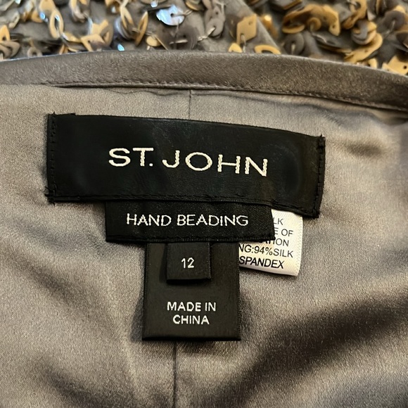 St. John hand beaded skirt - Picture 2 of 4